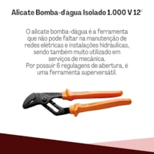 Alicate Bomba d'Água Isolado 12'' 44039/112 Tramontina Alicate Bomba d'Água Isolado 12'' 44039/112 Tramontina