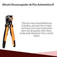 Alicate Desencapador Fios Aut 8'' 44051/108 Tramontina Alicate Desencapador Fios Aut 8'' 44051/108 Tramontina