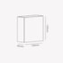Arandela LED Astral 4W 3000K Bivolt Branca Opus