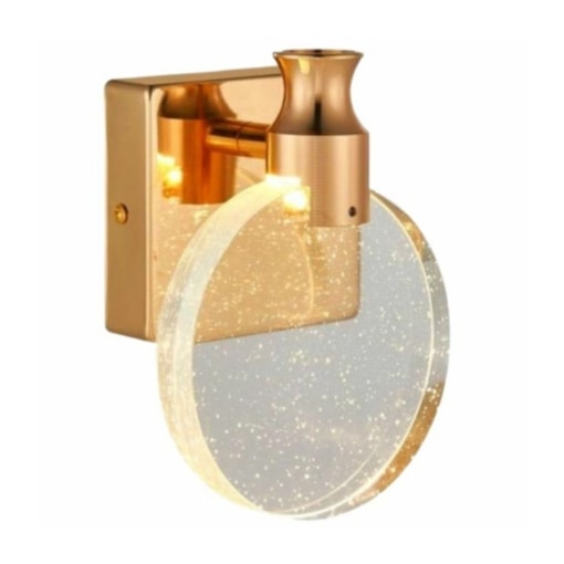 Arandela Vidro Redondo 13cm 3W 3200K  Arandela Vidro Redondo 13cm 3W 3200K