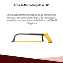 Arco Serra Regulável 12'' 43302/012 Tramontina Arco Serra Regulável 12'' 43302/012 Tramontina