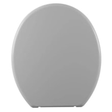 Assento Sanitário Oval Anatômico Cinza Astra Assento Sanitário Oval Anatômico Cinza Astra