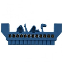 Barramento Neutro 12 Furos Base Azul JNG Barramento Neutro 12 Furos Base Azul JNG