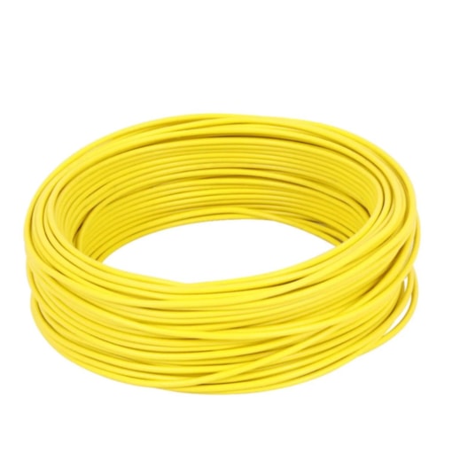 Cabo Flexível Amarelo 4,0mm 750v Rolo 100 Metros Cobrecom/Megatron Cabo Flexível Amarelo 4,0mm 750v Rolo 100 Metros Cobrecom/Megatron