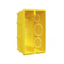 Caixa de Luz para Eletroduto Flexível Corrugado 4x2 Amarelo Krona