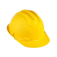 Capacete com Carneira Plástico Amarelo 2531 Ledan Capacete com Carneira Plástico Amarelo 2531 Ledan