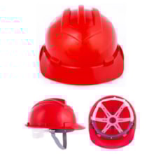 Capacete com Carneira Plástico Verde 2533 Ledan Capacete com Carneira Plástico Verde 2533 Ledan