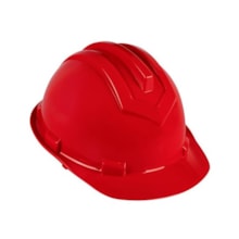 Capacete com Carneira Plástico Vermelho 2534 Ledan Capacete com Carneira Plástico Vermelho 2534 Ledan