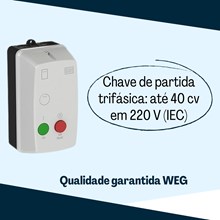 Chave de Partida 2,5-4A 1CV 220V PDW02-1V25 Weg