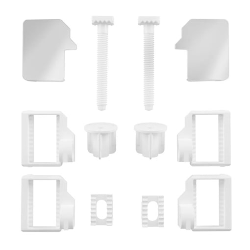 Conjunto Fixação Assentos Almofadados Branco Astra Conjunto Fixação Assentos Almofadados Branco Astra