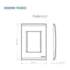 Conjunto Placa 4x2 + Interruptor Simples Branca Liz Tramontina  Conjunto Placa 4x2 + Interruptor Simples Branca Liz Tramontina