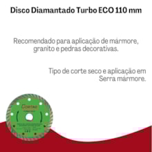 Disco Corte Diamantado Turbo Eco Cortag Disco Corte Diamantado Turbo Eco Cortag