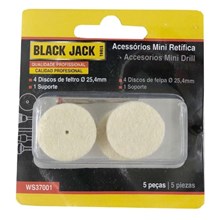 Disco de Feltro para Micro Retífica 4pcs Black Jack