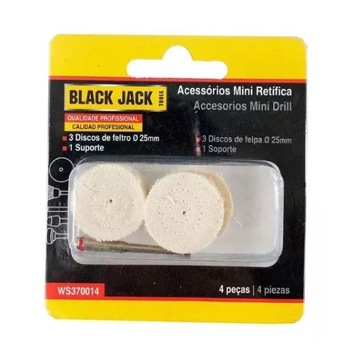 Disco de Pano para Micro Retífica 3pcs Black Jack