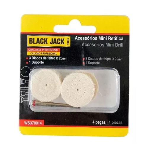 Disco de Pano para Micro Retífica 3pcs Black Jack