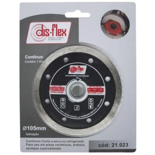 Disco Diamantado Contínuo 105x20x7mm Disflex Disco Diamantado Contínuo 105x20x7mm Disflex