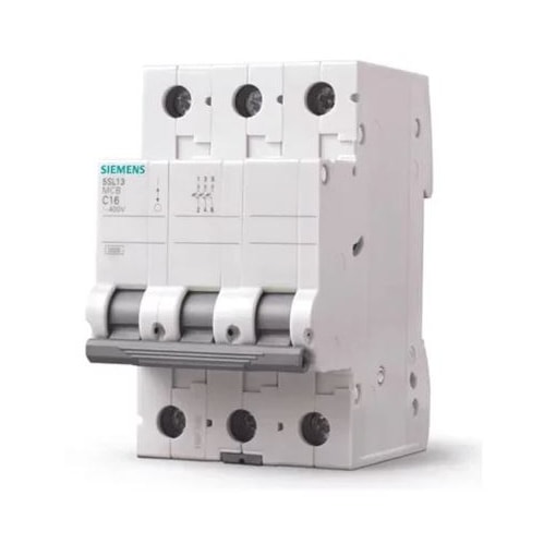 Disjuntor 5SL1 Tripolar 20A Curva C Siemens Disjuntor 5SL1 Tripolar 20A Curva C Siemens