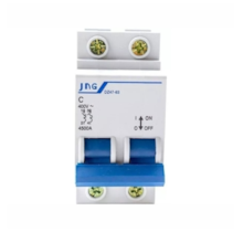 Disjuntor Bipolar Mini 70A Curva C 3KA JNG Disjuntor Bipolar Mini 70A Curva C 3KA JNG