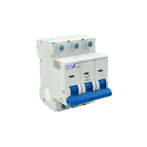 Disjuntor Tripolar Mini 40A Curva C 3KA JNG Disjuntor Tripolar Mini 40A Curva C 3KA JNG