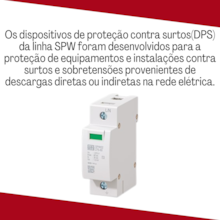 Dispositivo de Proteção Contra Surtos DPSSPW02-275-20KA Weg Dispositivo de Proteção Contra Surtos DPSSPW02-275-20KA Weg