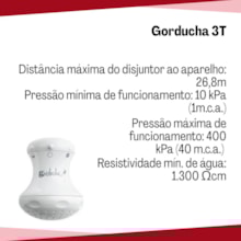Ducha Gorducha Branca 3T 127V 5400W Hydra - Corona  Ducha Gorducha Branca 3T 127V 5400W Hydra - Corona