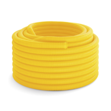 Eletroduto de PVC Corrugado 20mm Flexível (Parede) Amarelo Rolo 25m Krona Eletroduto de PVC Corrugado 20mm Flexível (Parede) Amarelo Rolo 25m Krona