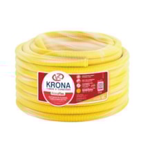 Eletroduto de PVC Corrugado 32mm Flexível (Parede) Amarelo Rolo 25m Krona Eletroduto de PVC Corrugado 32mm Flexível (Parede) Amarelo Rolo 25m Krona