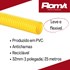 Eletroduto de PVC Corrugado 32mm Flexível (Parede) Amarelo Rolo 25m Krona