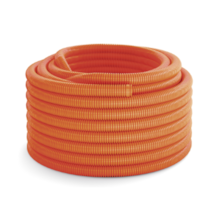 Eletroduto de PVC Corrugado Reforçado 32mm Flexível (Lage) Laranja Rolo 25m Krona Eletroduto de PVC Corrugado Reforçado 32mm Flexível (Lage) Laranja Rolo 25m Krona