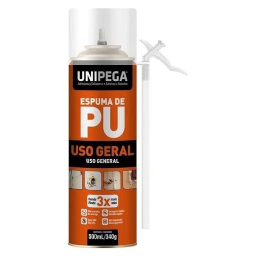 Espuma Expansiva Pu Uso Geral 500ml Unipega Espuma Expansiva Pu Uso Geral 500ml Unipega