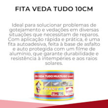 FITA VEDA TUDO MULTIUSO BRASILIT 10CM FITA VEDA TUDO MULTIUSO BRASILIT 10CM