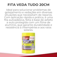 FITA VEDA TUDO MULTIUSO BRASILIT 20CM FITA VEDA TUDO MULTIUSO BRASILIT 20CM