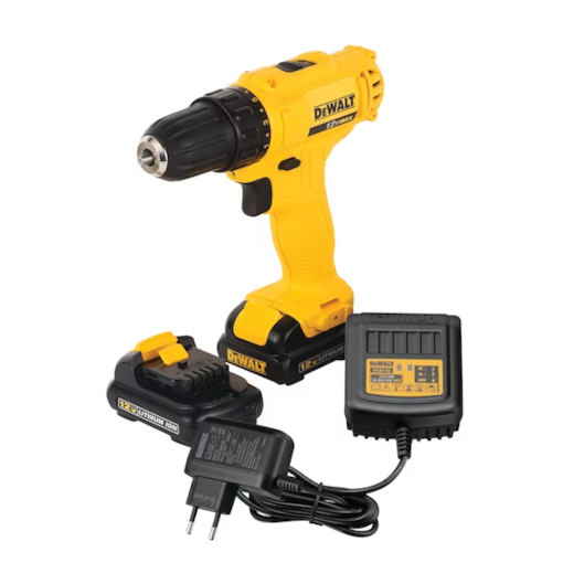 Furadeira/Parafusadeira 3/8'' (10mm) 12V Íon de Lítio DCD700C2-BR Dewalt Furadeira/Parafusadeira 3/8'' (10mm) 12V Íon de Lítio DCD700C2-BR Dewalt
