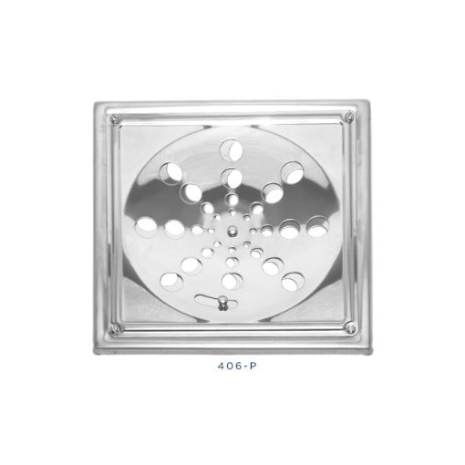 Grelha Ralo Inox Quadrada c/ Caixilho 10cm Nova Orion Grelha Ralo Inox Quadrada c/ Caixilho 10cm Nova Orion