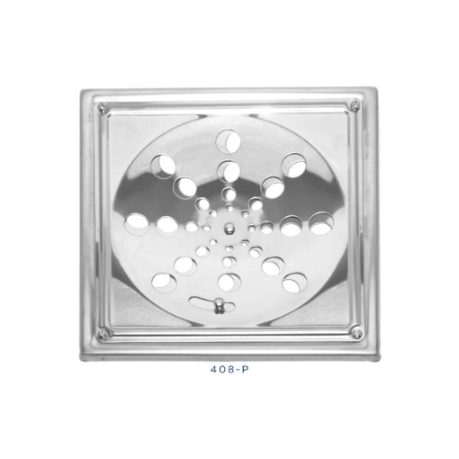 Grelha Ralo Inox Quadrada c/ Caixilho 15cm Nova Orion Grelha Ralo Inox Quadrada c/ Caixilho 15cm Nova Orion