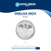 Grelha Ralo Inox Redonda c/ Caixilho 10cm Nova Orion Grelha Ralo Inox Redonda c/ Caixilho 10cm Nova Orion