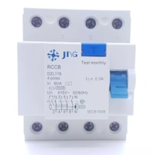 Interruptor Diferencial Residual (IDR) 4P 25A 30mA DZL176 JNG Interruptor Diferencial Residual (IDR) 4P 25A 30mA DZL176 JNG