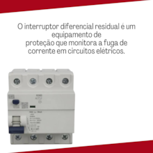 Interruptor Diferencial Residual (IDR) 4P 40A 30mA RDWS Weg Interruptor Diferencial Residual (IDR) 4P 40A 30mA RDWS Weg