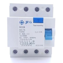 Interruptor Diferencial Residual (IDR) 4P 80A 300mA DZL176 JNG