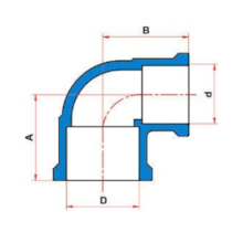 Joelho de Redução Soldável 90° 32x25mm Tigre Joelho de Redução Soldável 90° 32x25mm Tigre