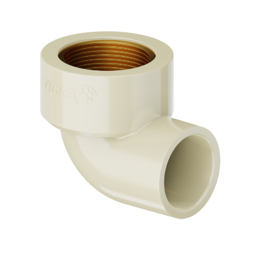 Joelho de Transição 90° 22mm x 3/4'' Tigre  Joelho de Transição 90° 22mm x 3/4'' Tigre