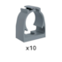 Kit 10 Abraçadeira Condulete PVC 3/4'' Cinza Konextop Kit 10 Abraçadeira Condulete PVC 3/4'' Cinza Konextop