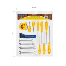 Kit de Ferramentas 14 Peças 43409113 Tramontina Kit de Ferramentas 14 Peças 43409113 Tramontina