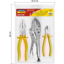 Kit de Ferramentas 3 Peças c/ Alicate Corte 43409109 Kit de Ferramentas 3 Peças c/ Alicate Corte 43409109