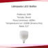 Lampada Led Bulbo 50W Branco 6500K LL-1205 LedBee LB50B