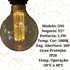 Lâmpada LED G95 Filamento Acrílico 2,5W 1800K E27 LP38223 Bivolt Opus