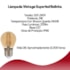Lampada Led Vintage Bolinha 2W 2400K Bivolt Ourolux
