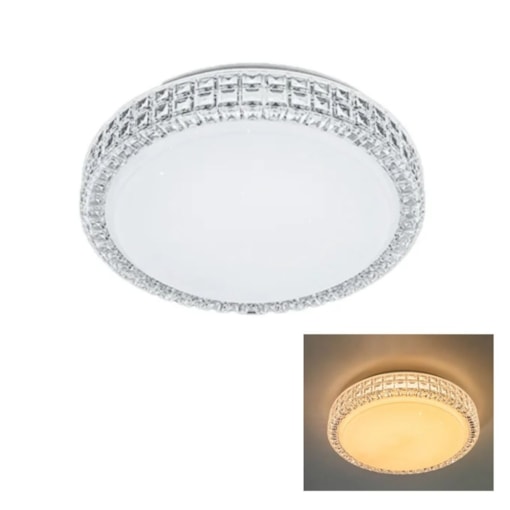Luminária Plafon Led Sagitta Acrílico 12W 3000K Bivolt Opus Luminária Plafon Led Sagitta Acrílico 12W 3000K Bivolt Opus