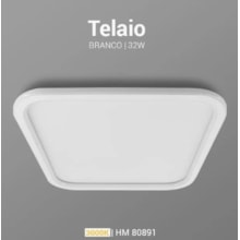 Luminária Plafon Led Telaio Quadrado 32W 3000K Bivolt Opus Luminária Plafon Led Telaio Quadrado 32W 3000K Bivolt Opus