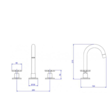 Misturador de Mesa Bica Alta Lavatório Disco Cromado Deca Misturador de Mesa Bica Alta Lavatório Disco Cromado Deca